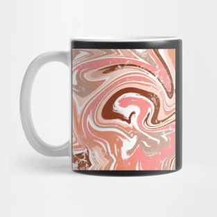 abstract mauve & neutral colors, marbled design Mug